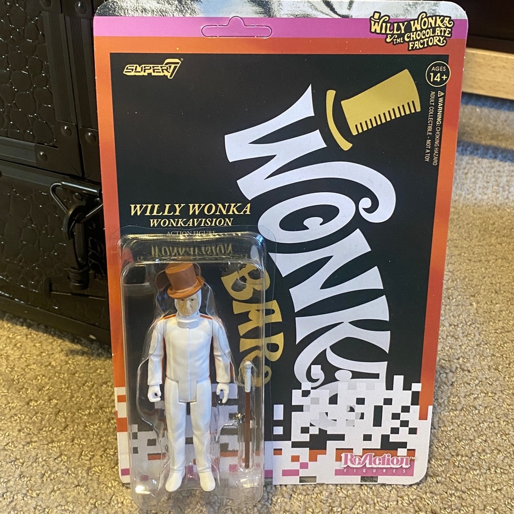 Willy Wonka Wonkavision Super7 ReAction Action Figure. Brand New.